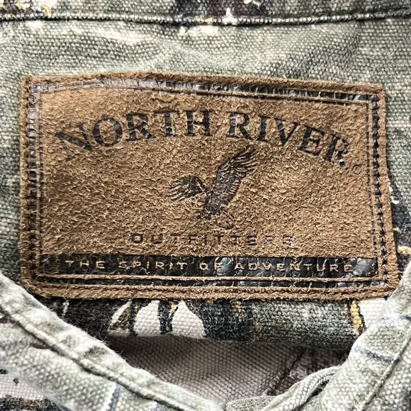 North River Button Down Shirt Mens‎ LT Long Sleeve Hunting Outdoor Deer Camo - Picture 9 of 13